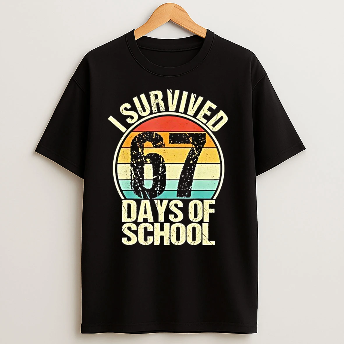 I Survived 67 Days Of School Vintage T Shirts