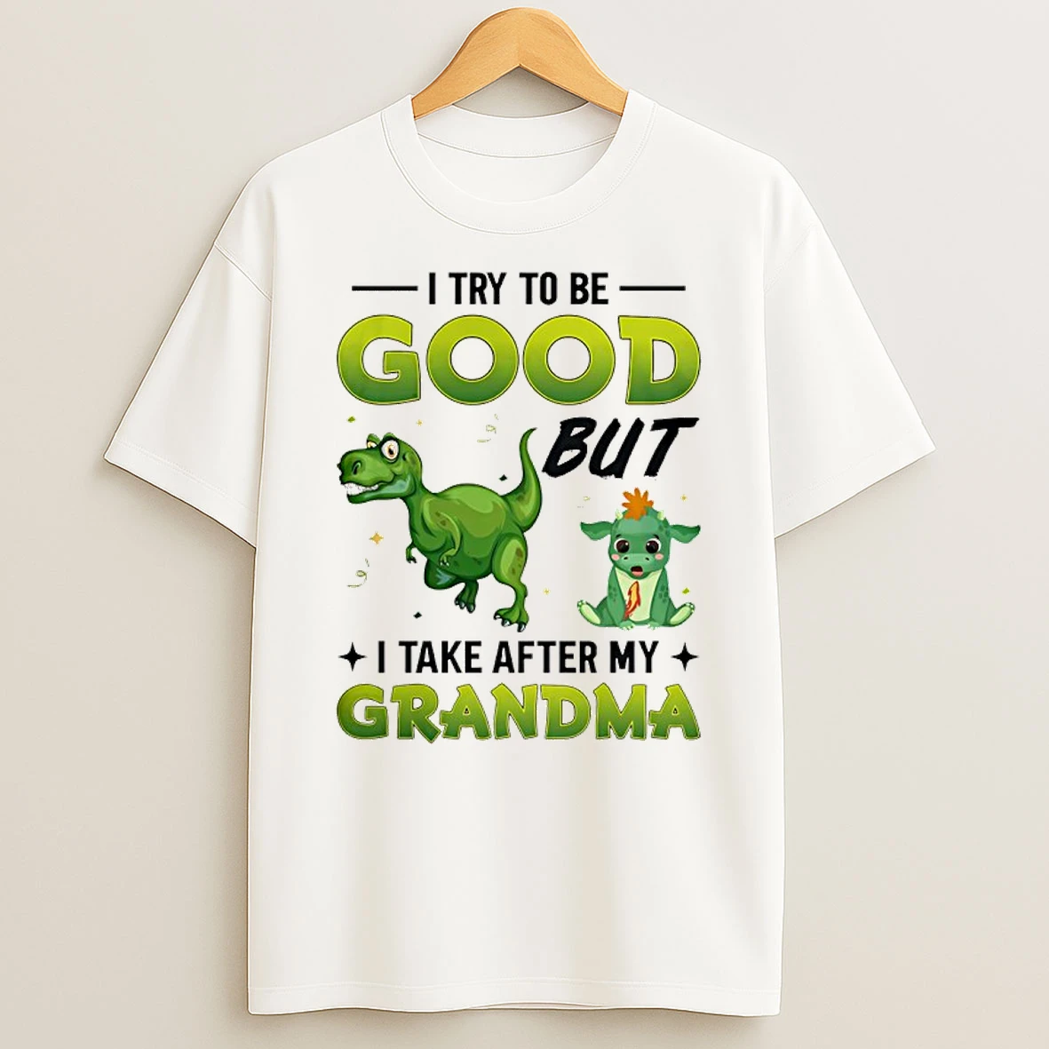 I Try To Be Good But I Take After My Grandma Cartoon Shirts