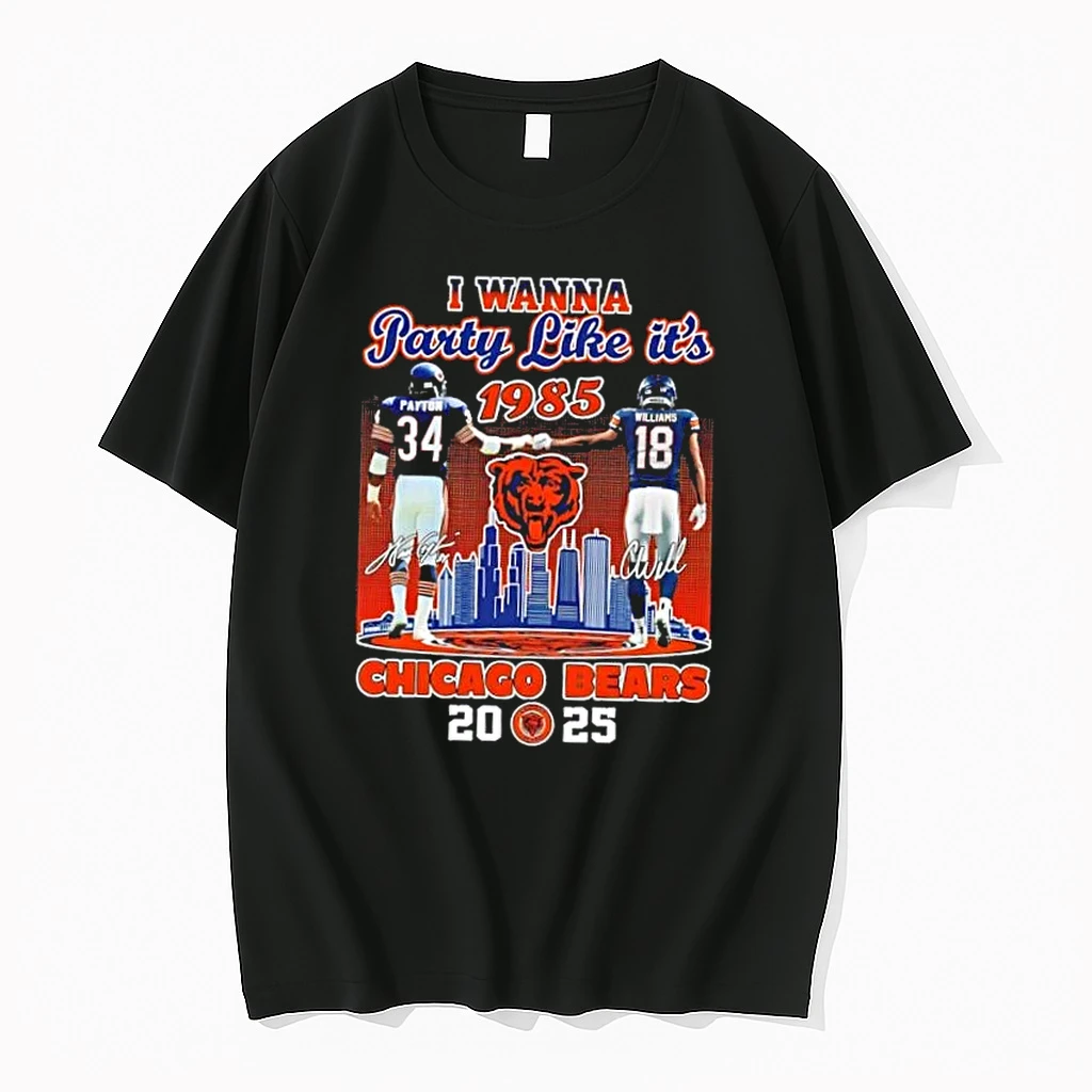 I Wanna Party Like Its 1985 Chicago Bears 2025 Payton X Williams Skyline Shirts