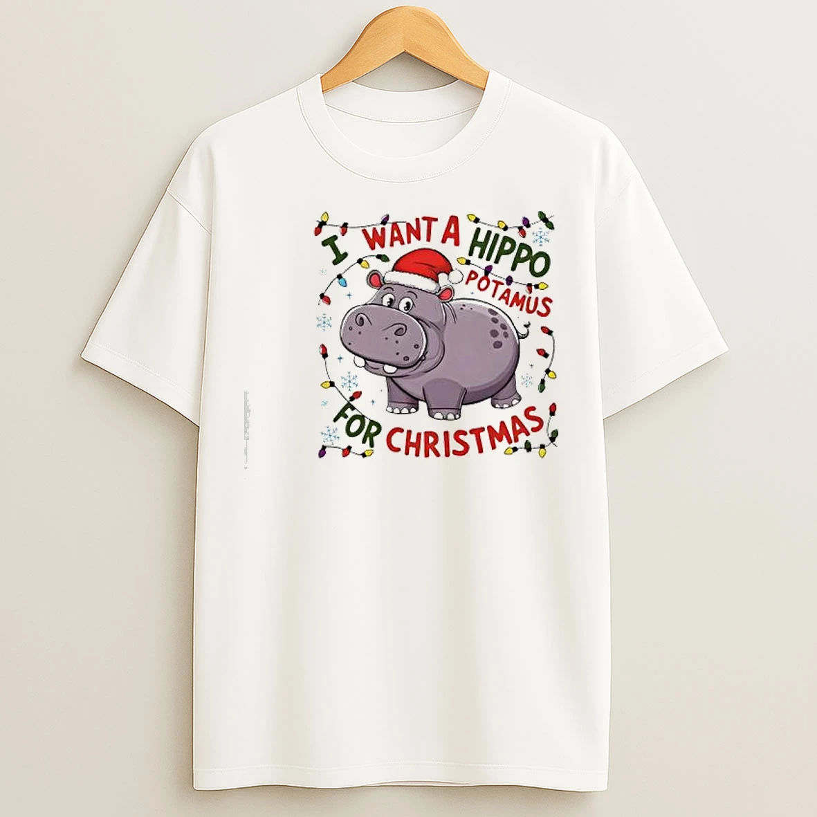 I Want A Hippo Potamus For Christmas T Shirts