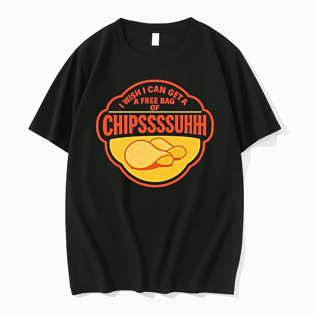 I Wish I Can Get A Free Bag Of Chips Tiktok Viral Meme Shirts