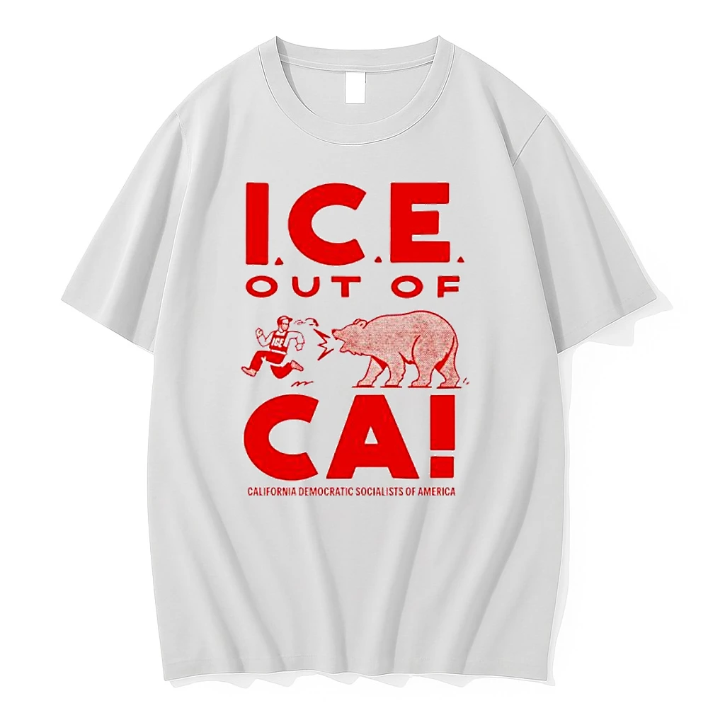 Ice Out Of Ca California Democratic Socialist Of America Bear Shirts