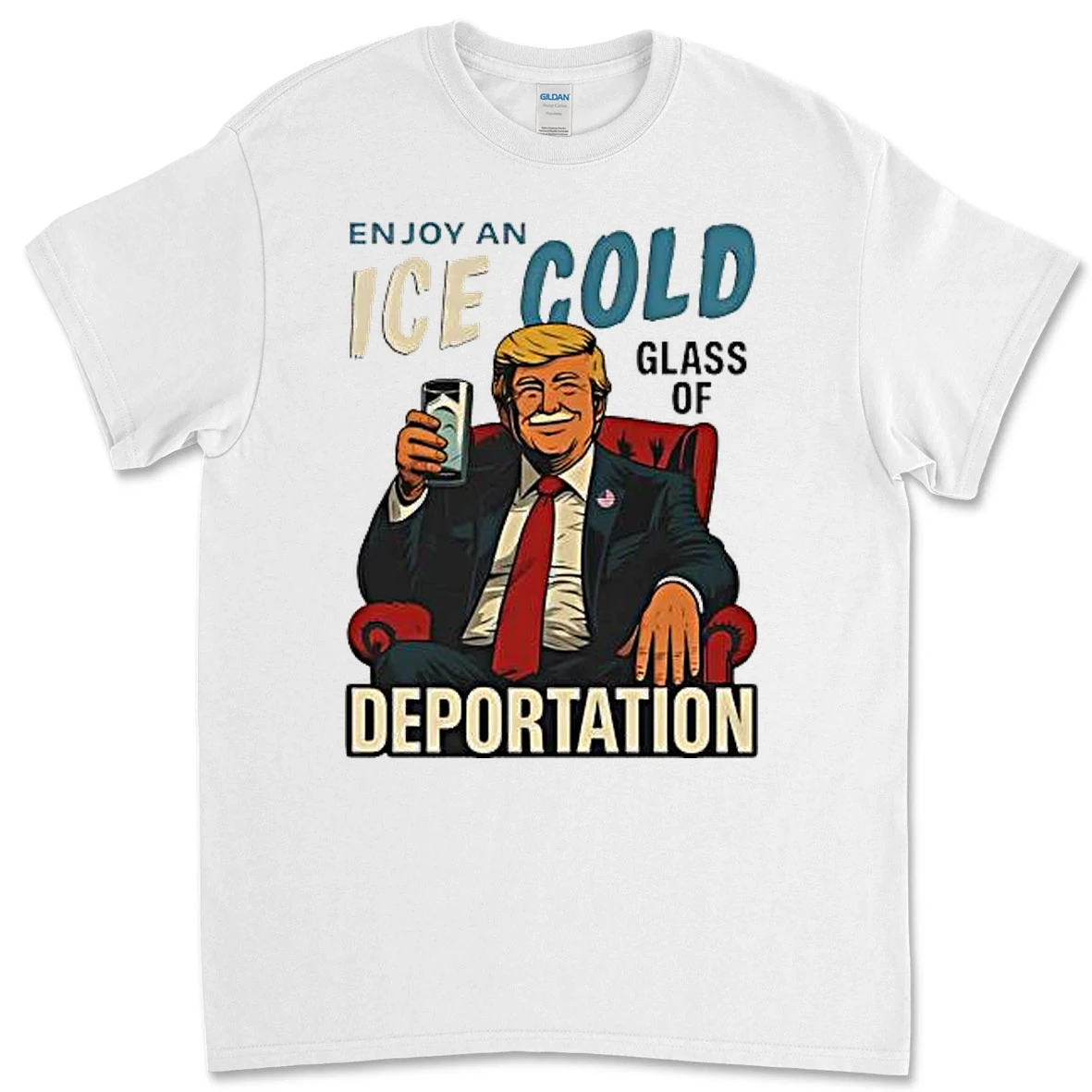 Ice Cold Glass Of Deportation Trump Milk Mustache Shrit Premium Shirt Sweater
