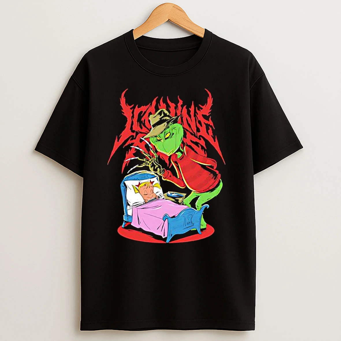 Ice Nine Kills A Nightmare In Whoville Grinch And Freddy Krueger T Shirts