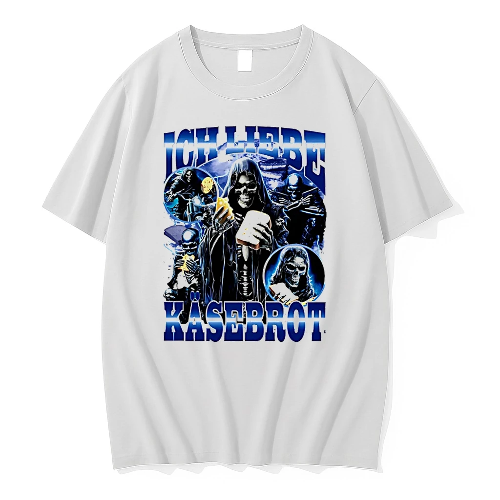 Ich Liebe Kasebrot Skeleton Graphic Shirts