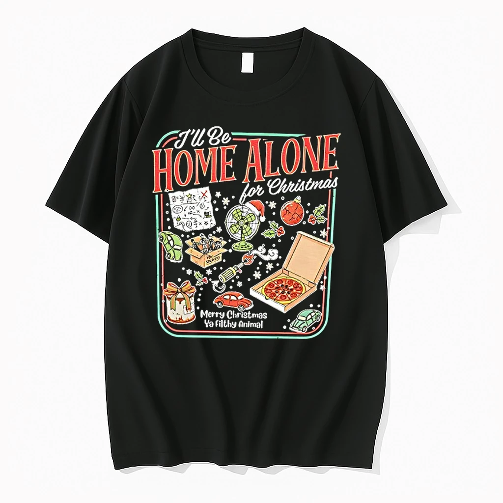 Ill Be Home Alone For Merry Christmas Ya Filthy Animal Shirts