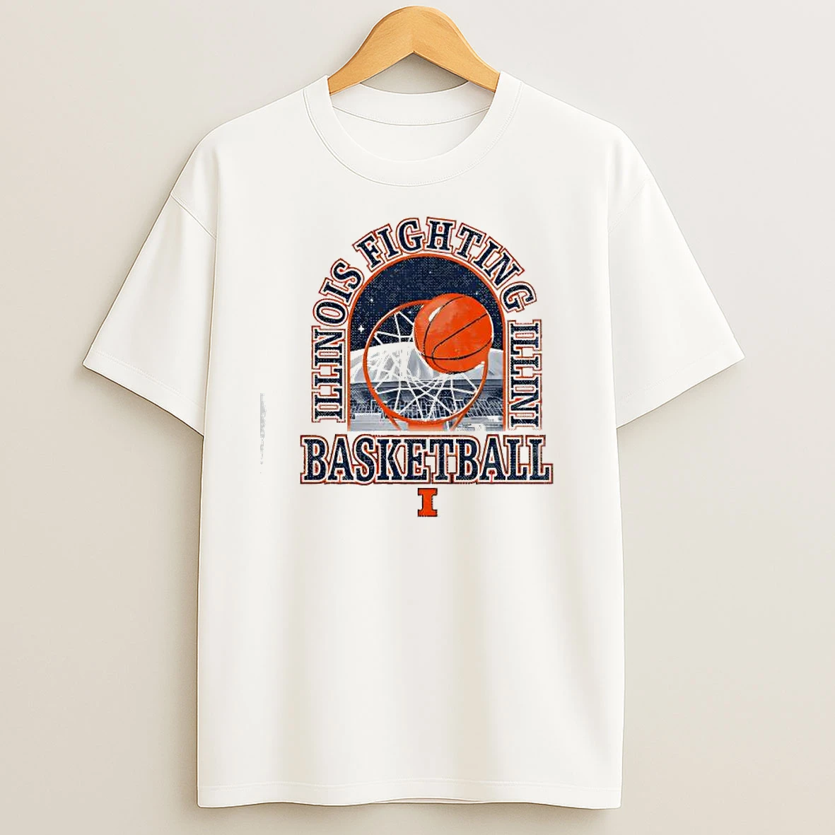 Illinois Basketball Arch State Farm Center T Shirts