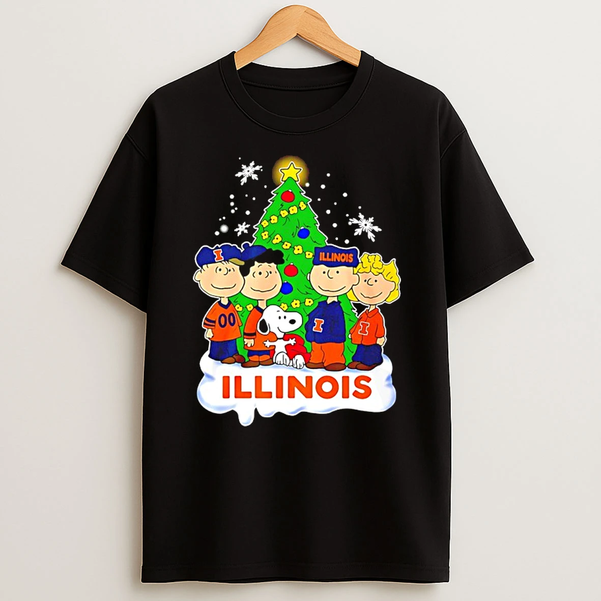 Illinois Fighting Illini Snoopy And The Peanuts Christmas 2025 Shirts