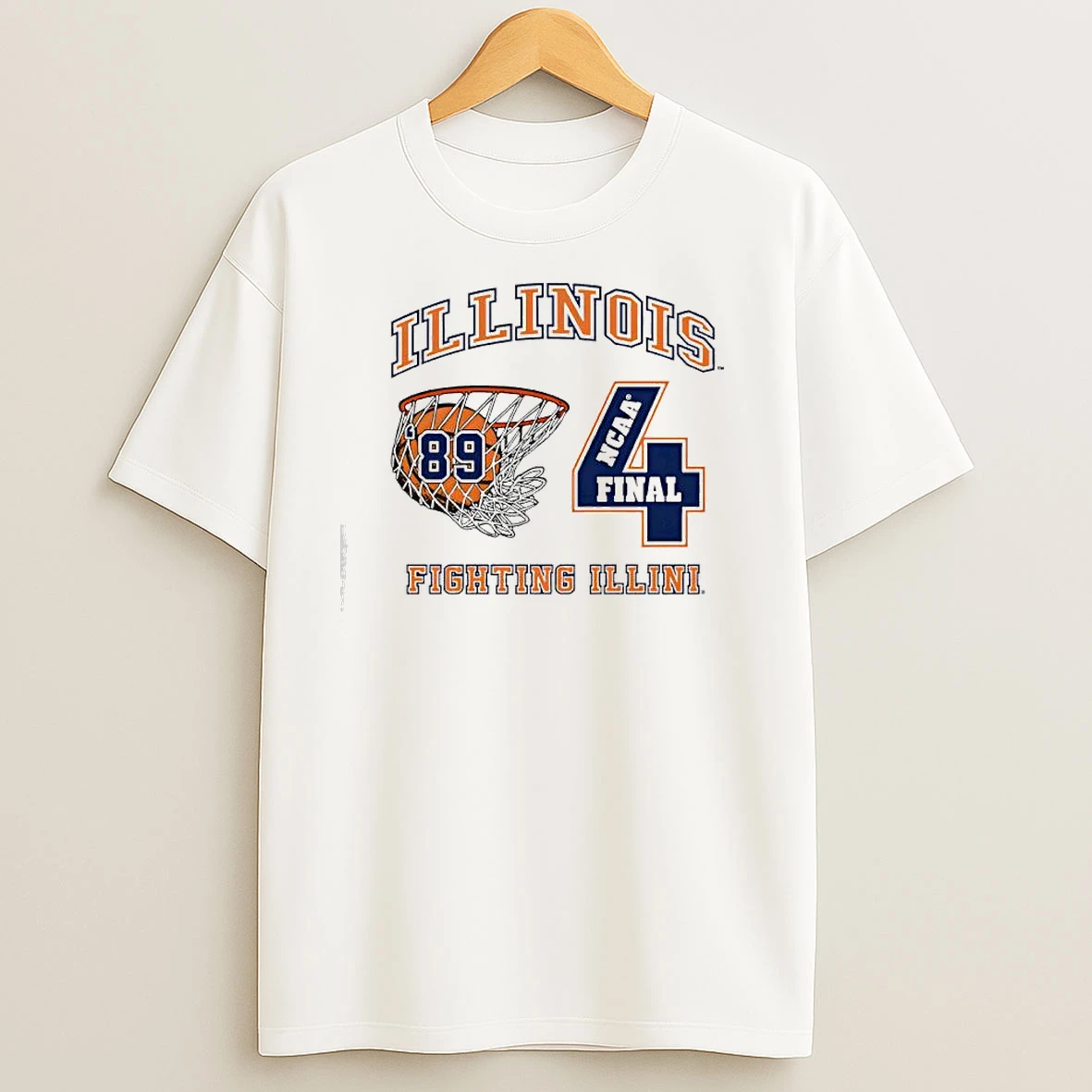 Illinois Fighting Illini Vintage 89 Final Four T Shirts