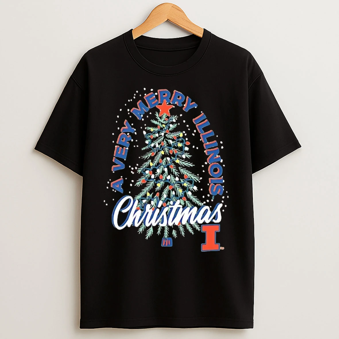 Illinois Fighting Illini A Very Merry Illinois Christmas T Shirts