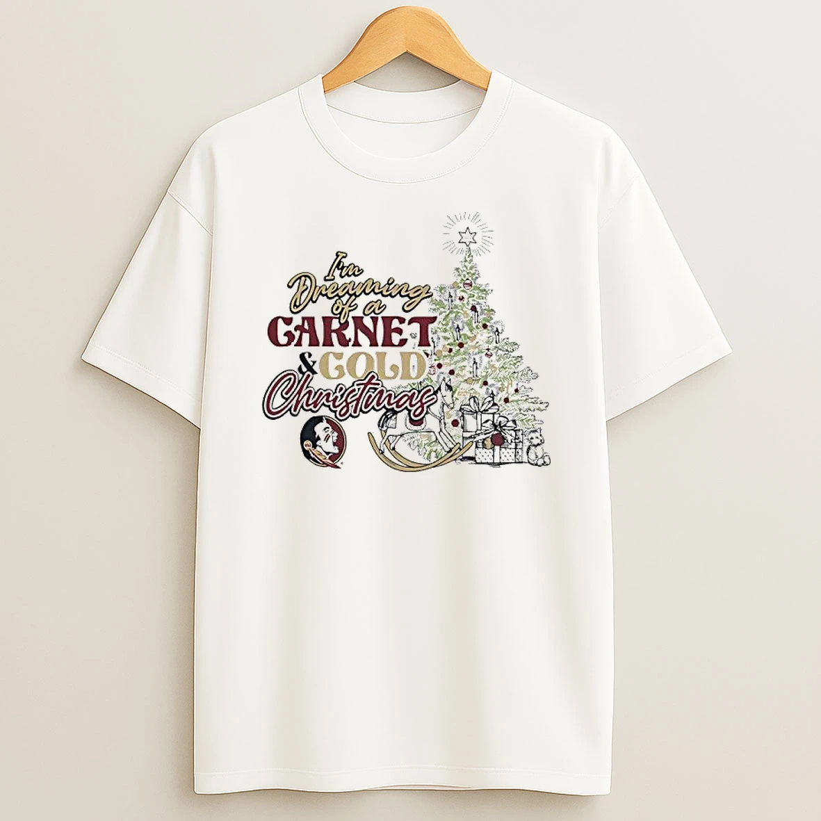 Im Dreaming Of A Garnet Gold Christmas Florida State University Shirts