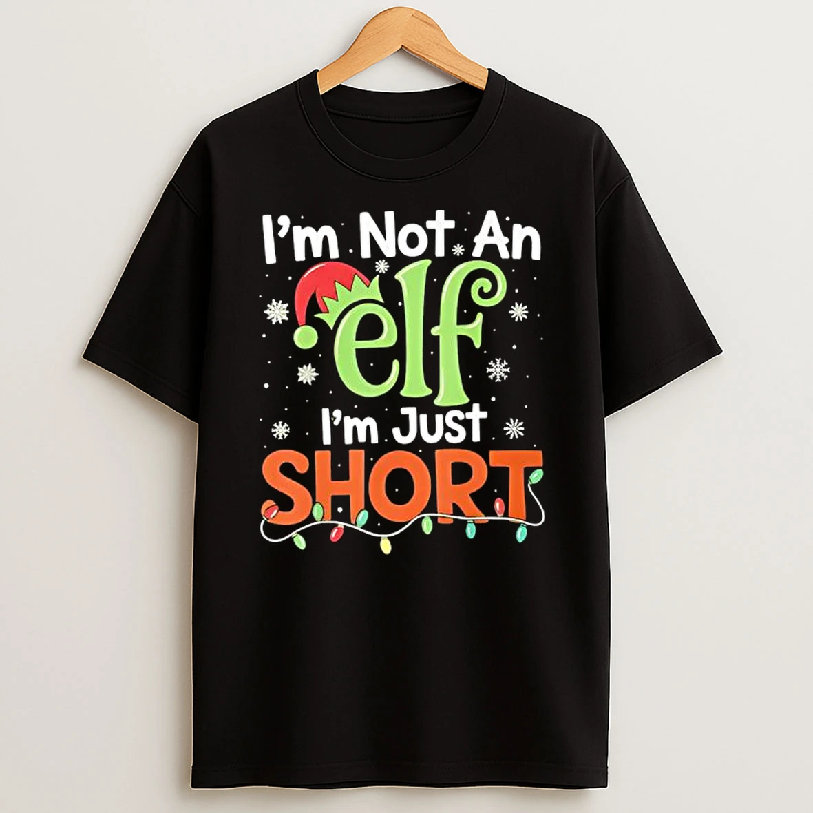 Im Not An Elf Im Just Short Christmas Matching Elf Shirts