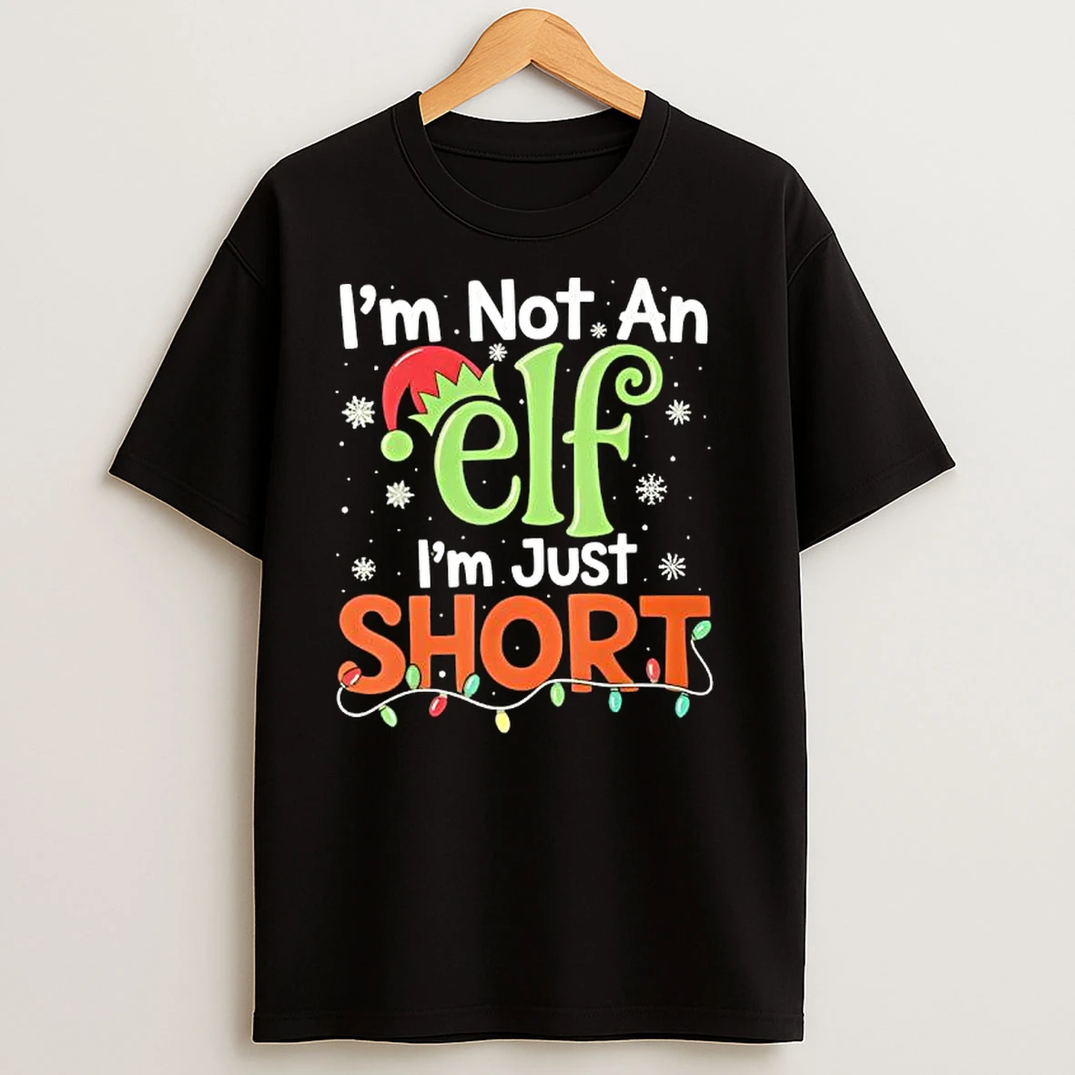 Im Not An Elf Im Just Short Christmas Matching Elf T Shirts