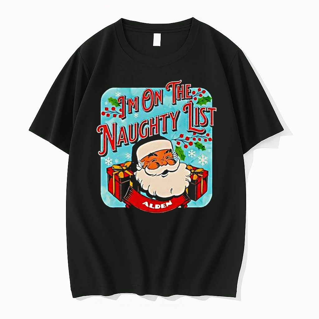 Im On The Naughty List Santa Claus Retro Shirts