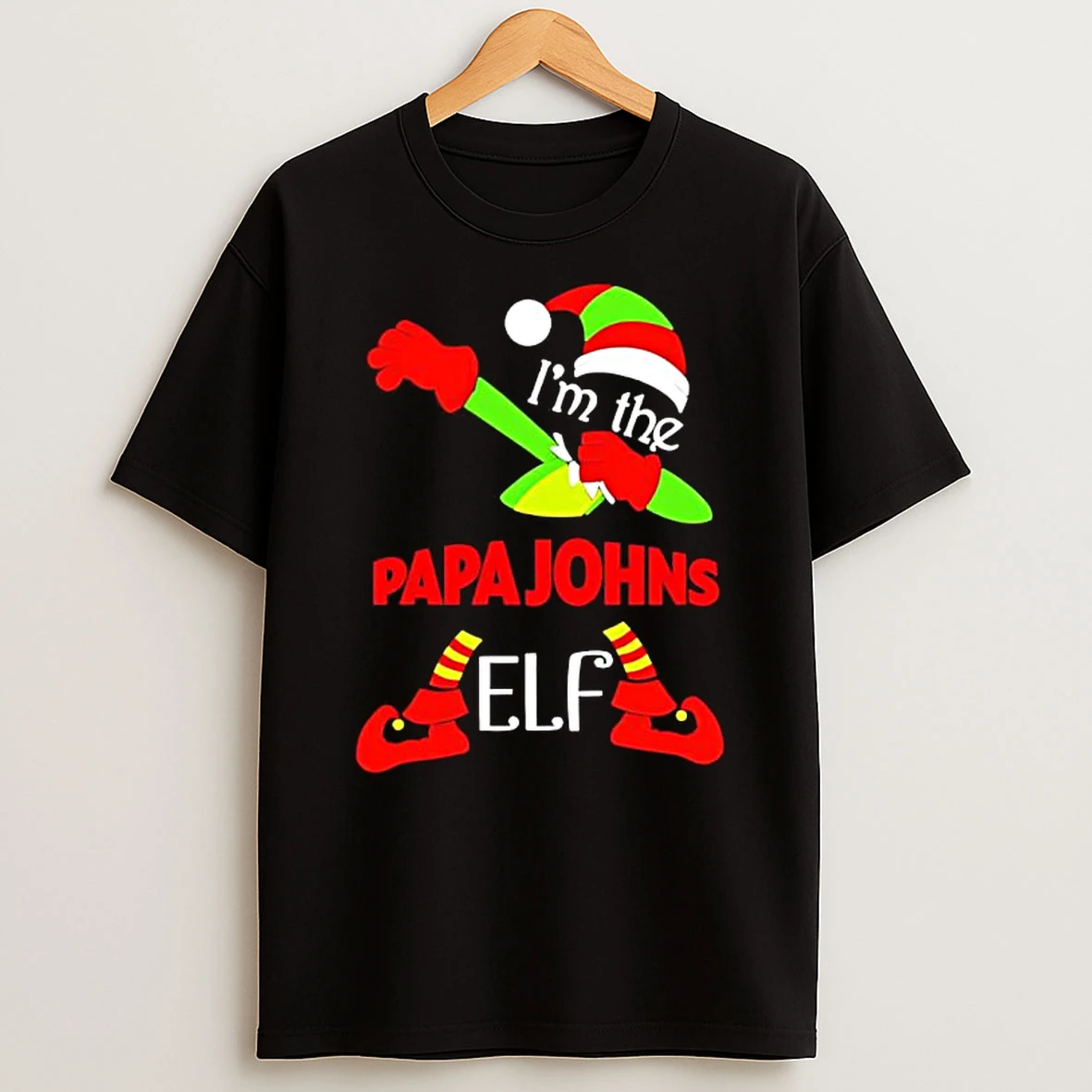 Im The Papa Johns Elf Christmas 2025 Shirts