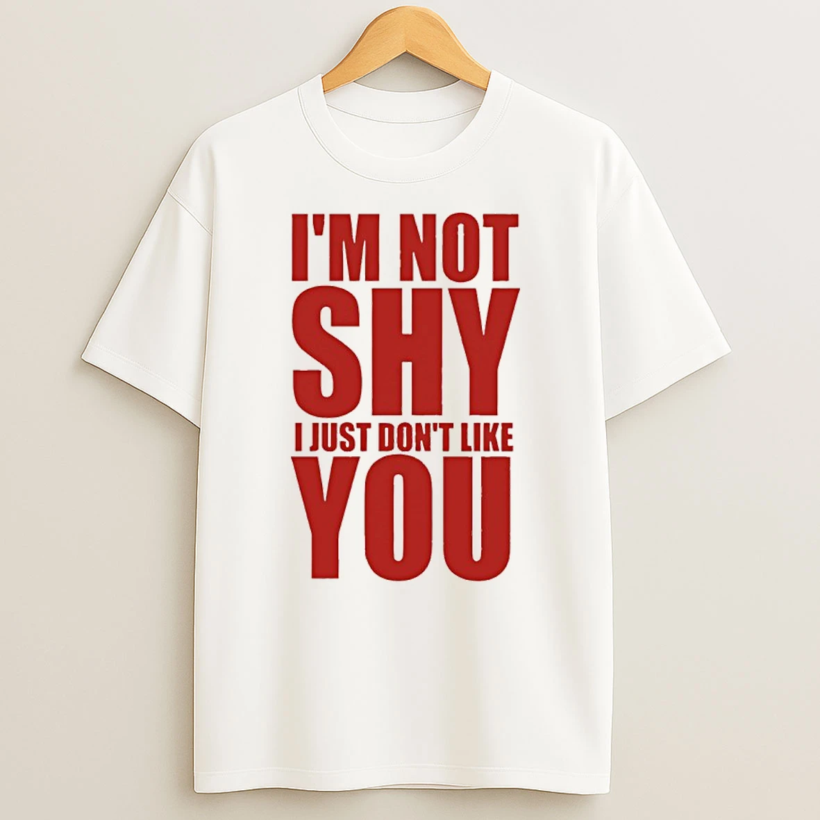 Im Not Shy I Just Dont Like You Funny Shirts