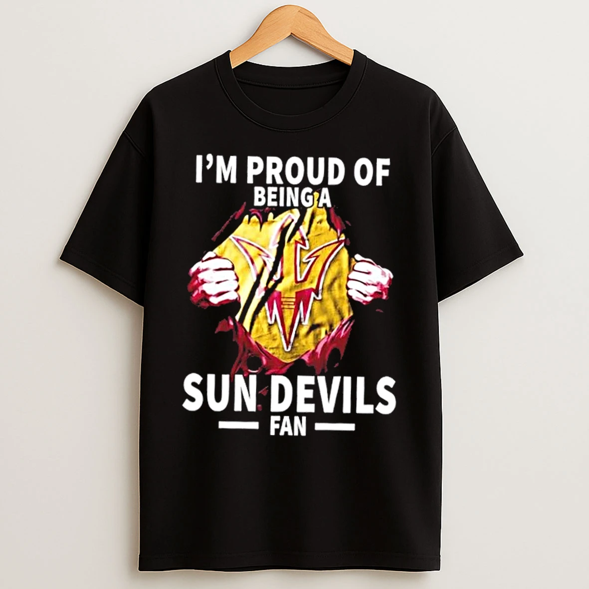 Im Proud Of Being A Arizona State Sun Devils Fan T Shirts