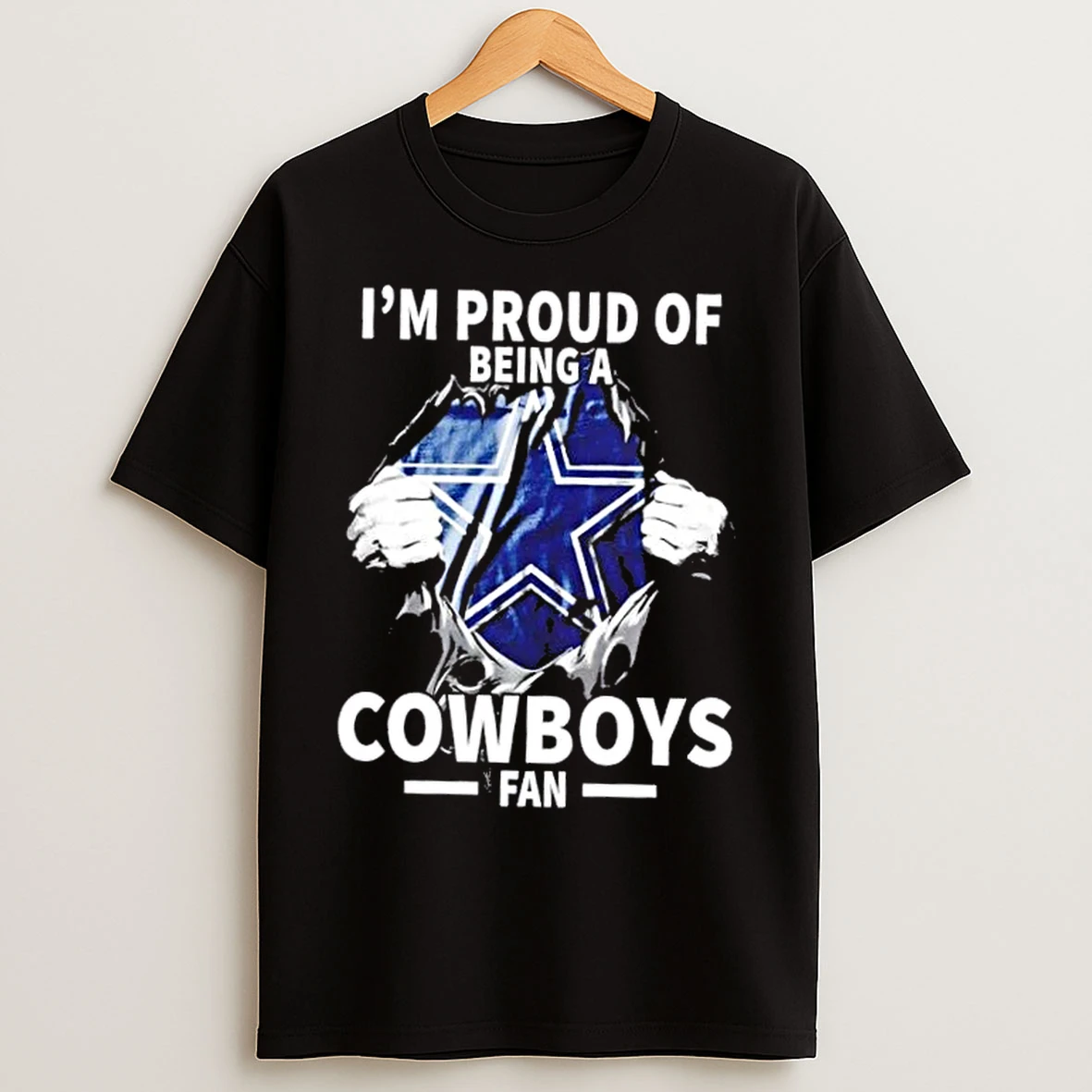 Im Proud Of Being A Dallas Cowboys Fan T Shirts