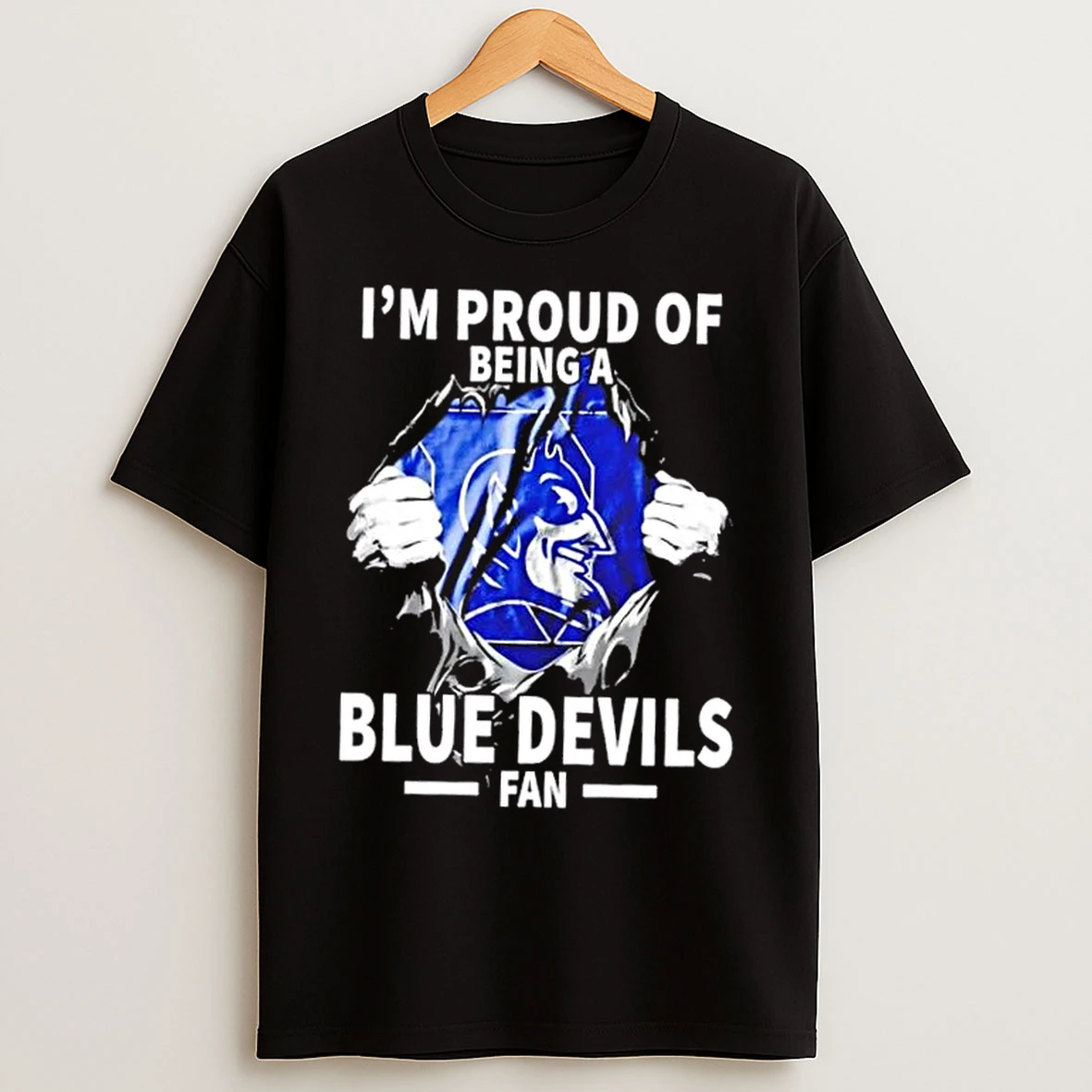 Im Proud Of Being A Duke Blue Devils Fan T Shirts