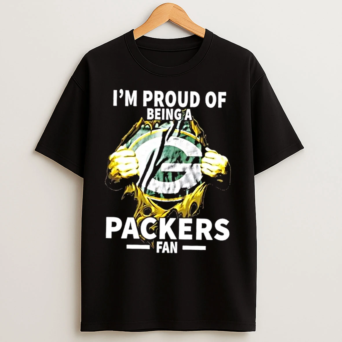 Im Proud Of Being A Green Bay Packers Fan T Shirts