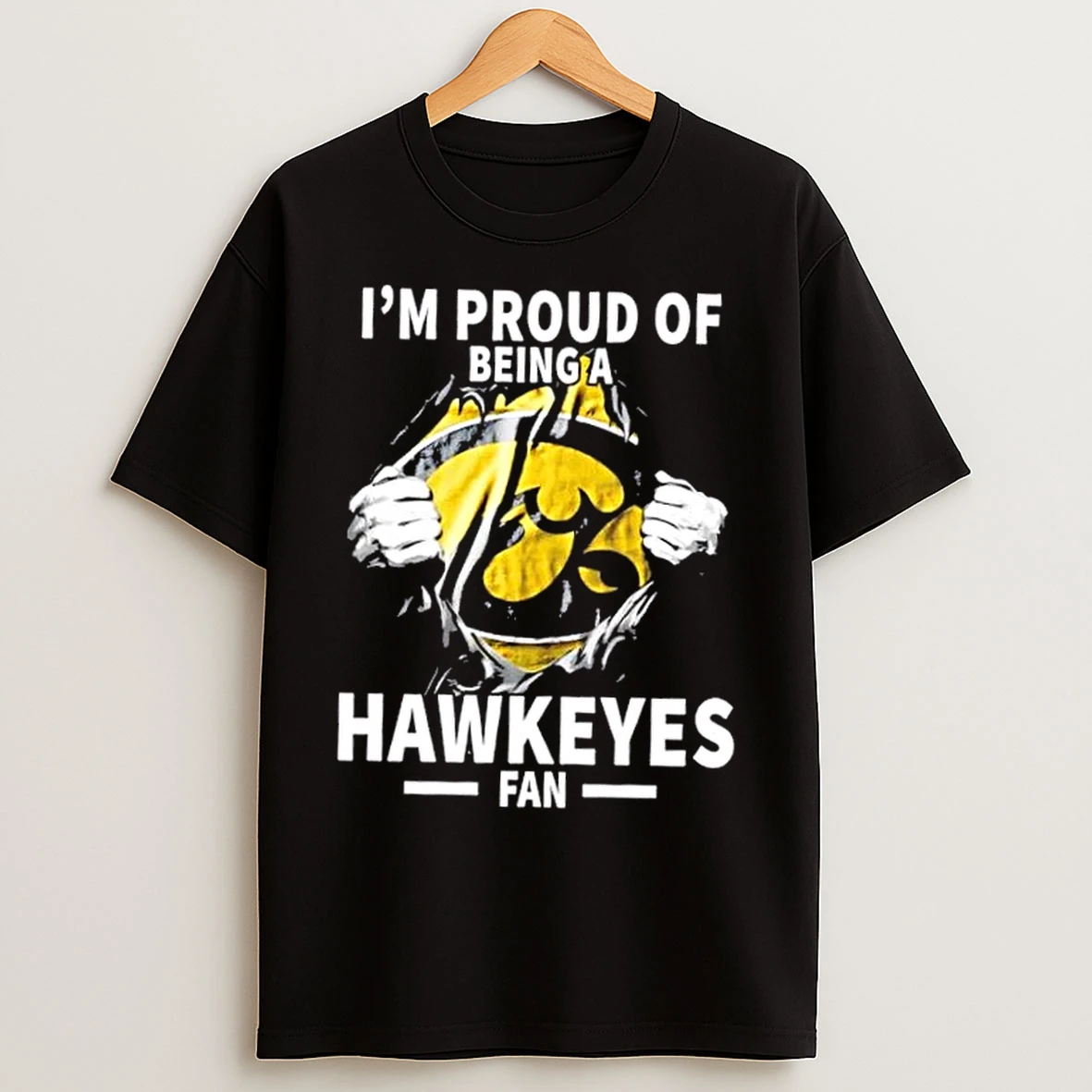 Im Proud Of Being A Iowa Hawkeyes Fan T Shirts
