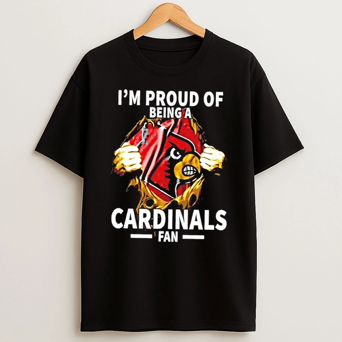 Im Proud Of Being A Louisville Cardinals Fan Shirts