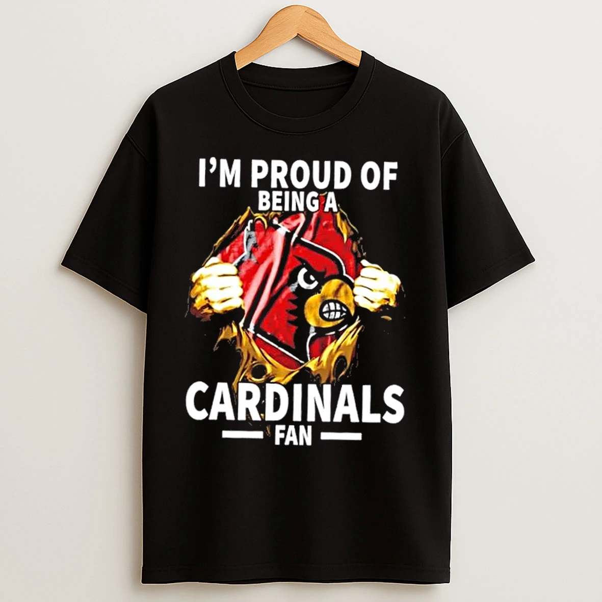 Im Proud Of Being A Louisville Cardinals Fan T Shirts