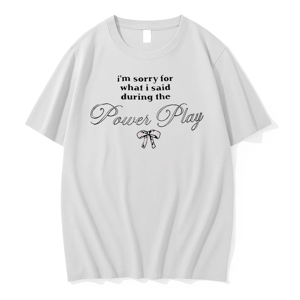 Im Sorry What I Said During The Power Play Pink Bow Shirts