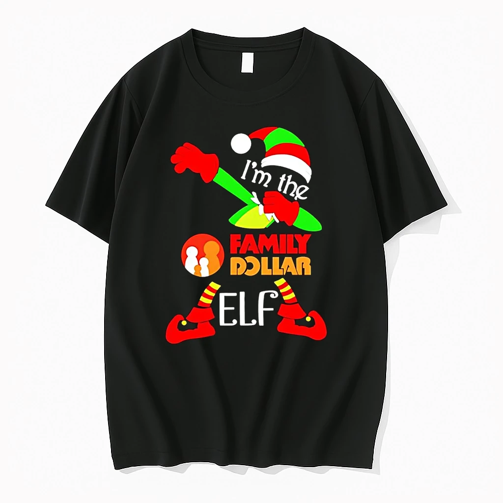 Im The Family Dollar Elf Dabbing Christmas Shirts
