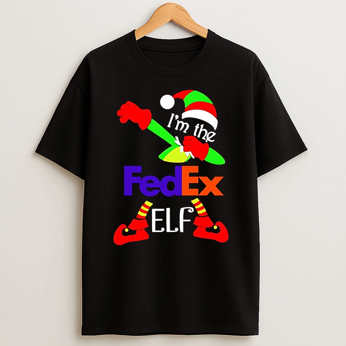 Im The Fedex Elf Dabbing Christmas Shirts