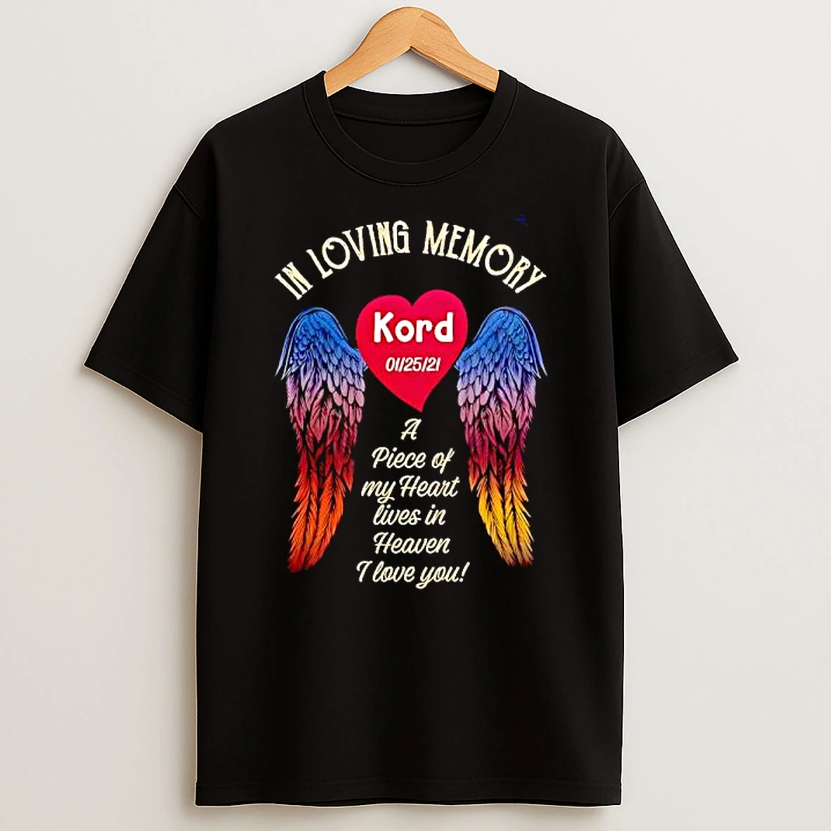 In Loving Memory A Piece Of My Heart Lives In Heaven Shirts