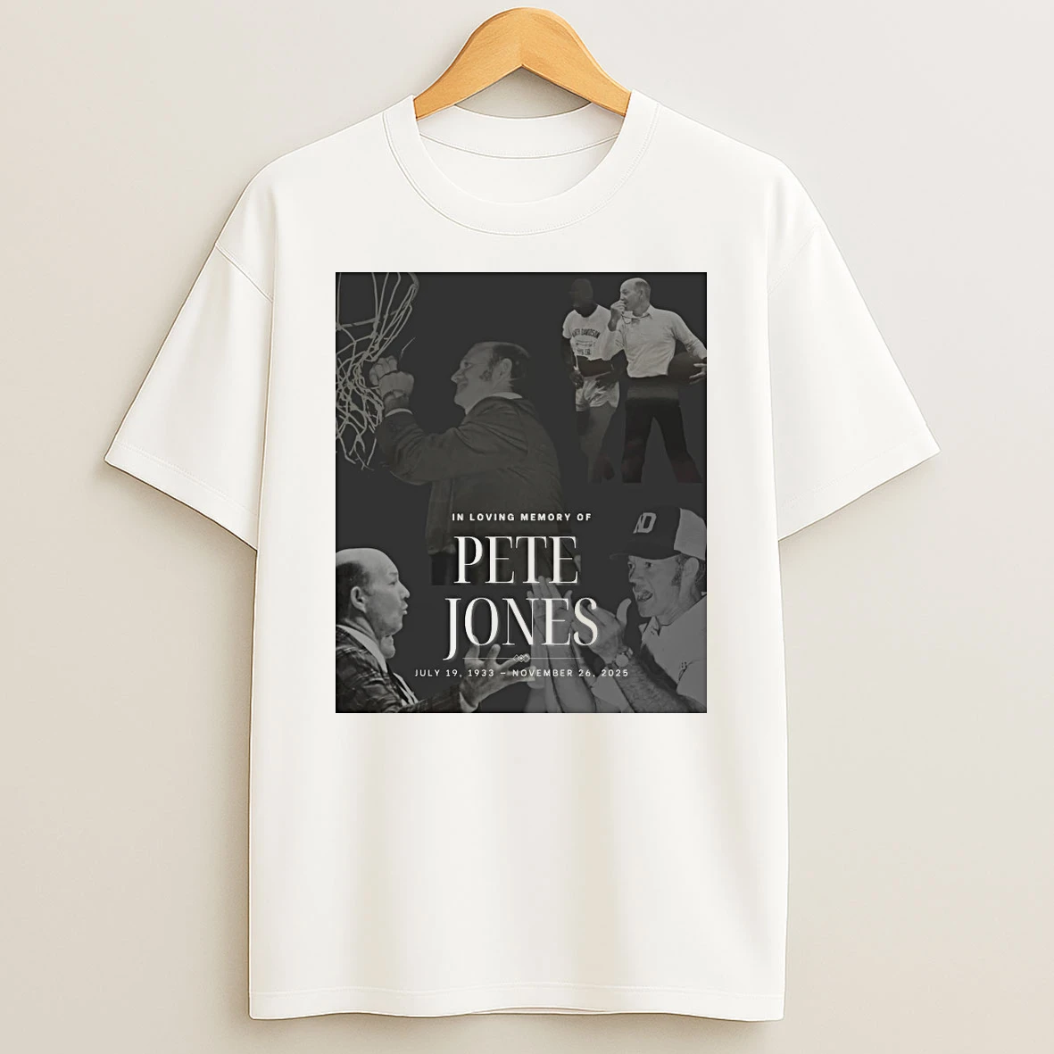 In Loving Memory Of Pete Jones July 19 1933 November 26 2025 Ndhs Athletic Association Shirts