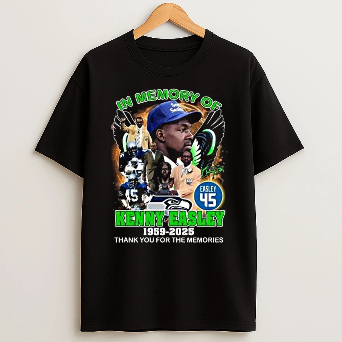 In Memory Of Kenny Easley Seattle Seahawks 1959 2025 Signature Shirts