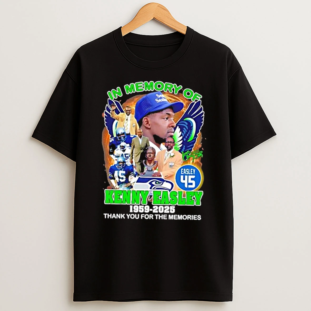 In Memory Of Kenny Easley Seattle Seahawks 1959 2025 Thank You For The Memories Signature Shirts