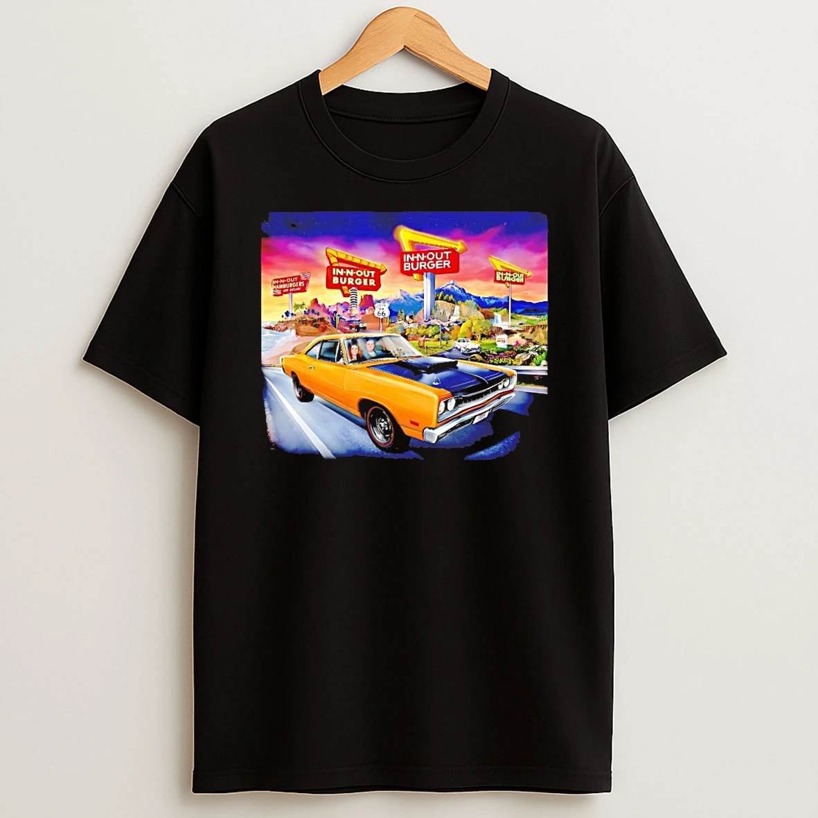 In N Out Burger Route 66 Shirts