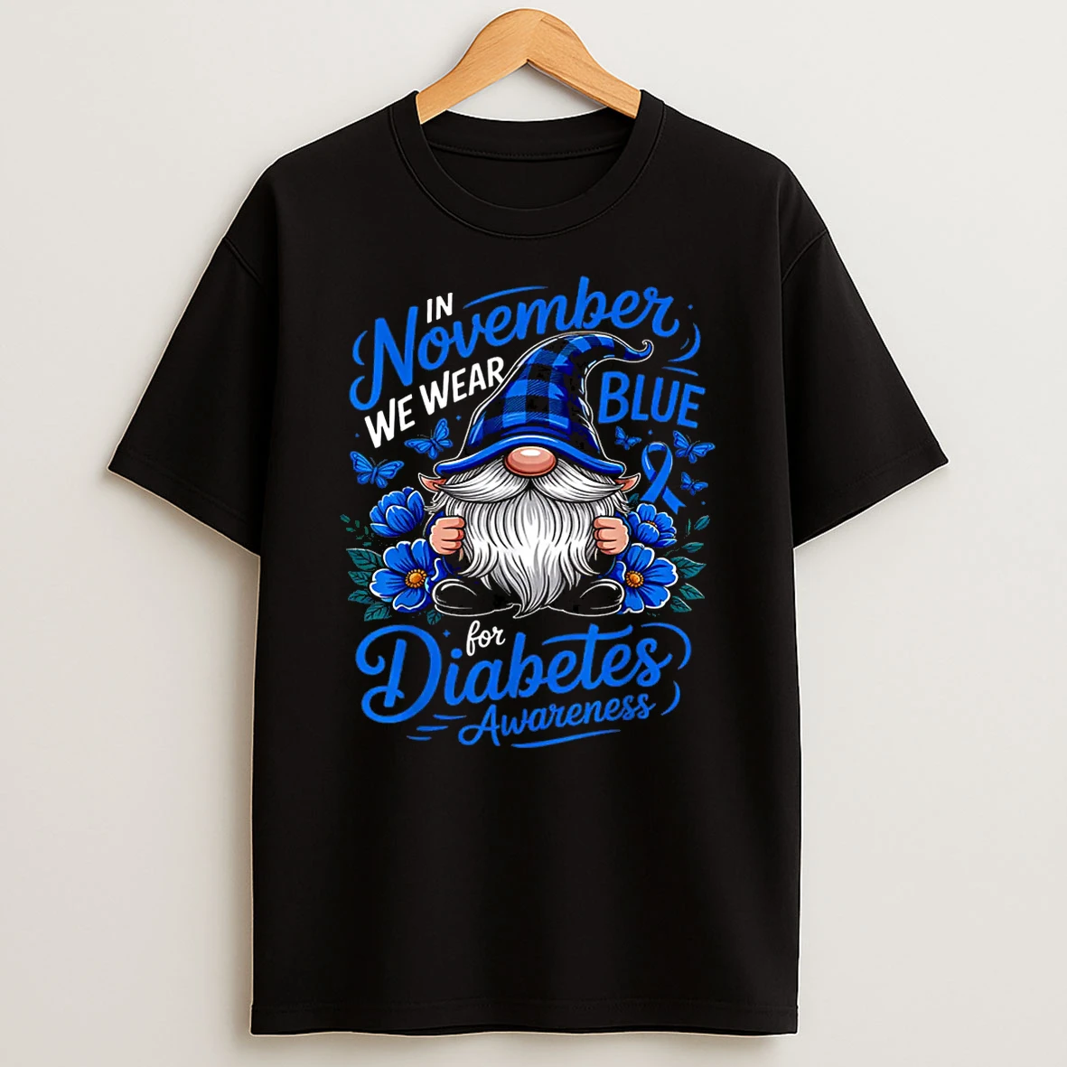 In November We Wear Blue Diabetes Awareness Blue Nome Shirts