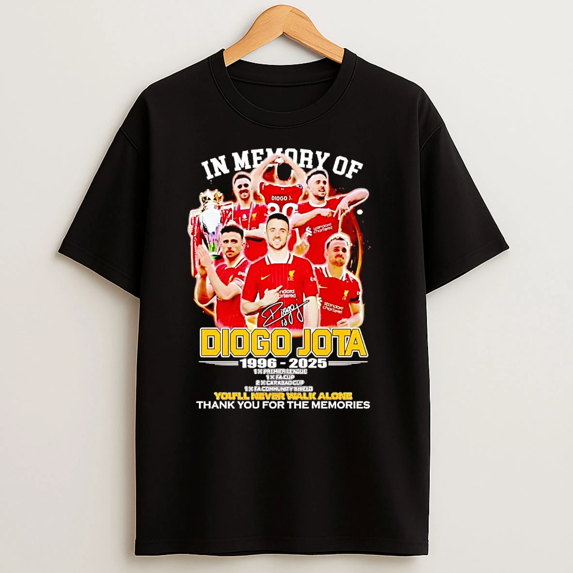 In Memory Of Diogo Jota 1996 2025 Youll Never Walk Alone T Shirts