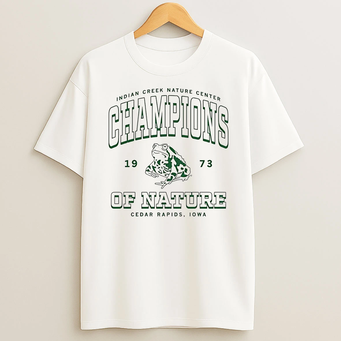 Indian Creek Nature Center Champions Of Nature 1973 Shirts