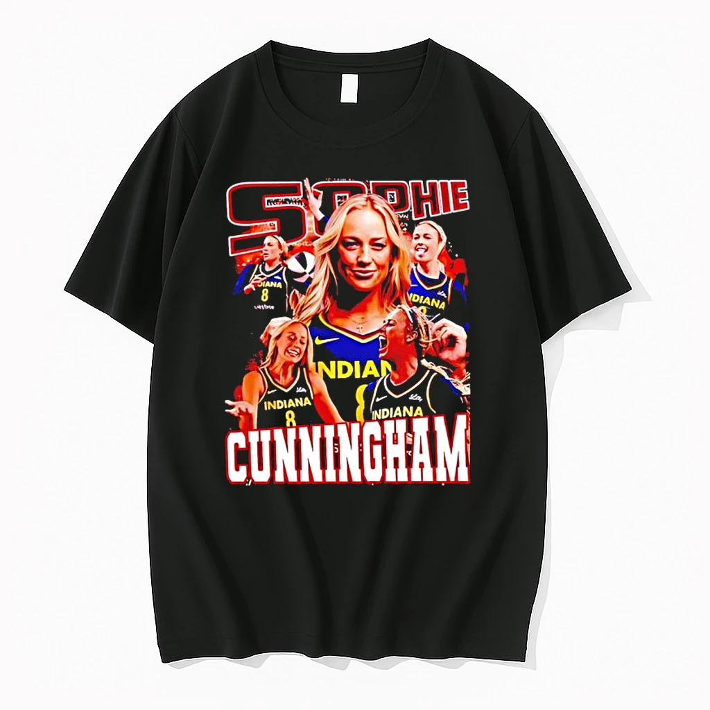 Indiana Fever Sophie Cunningham Graphic Black Shirts