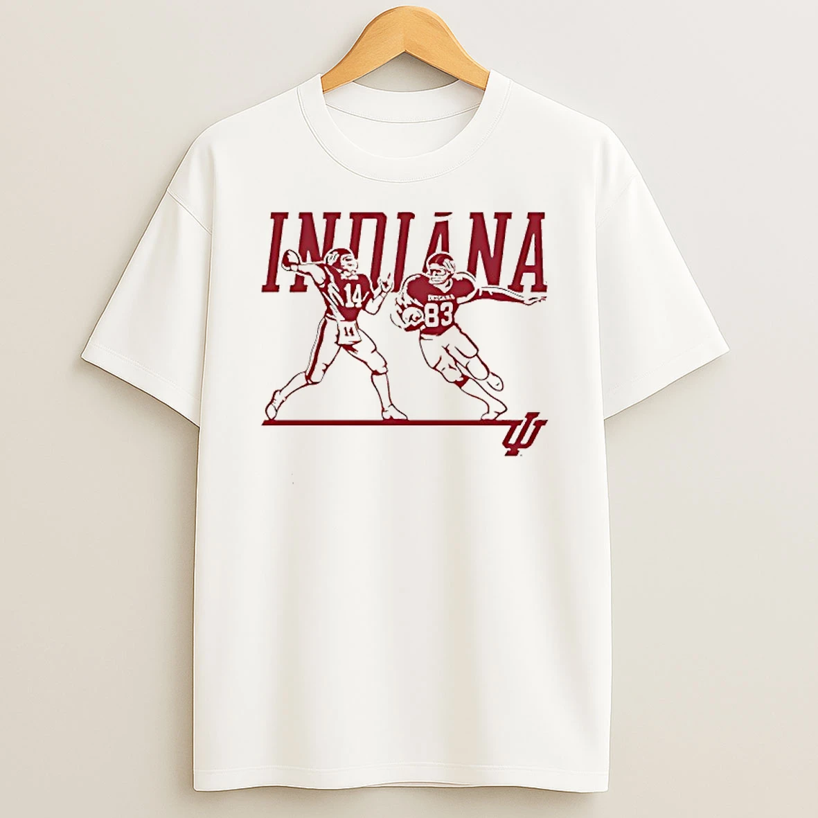 Indiana Football 1983 14 83 Palyers Shirts
