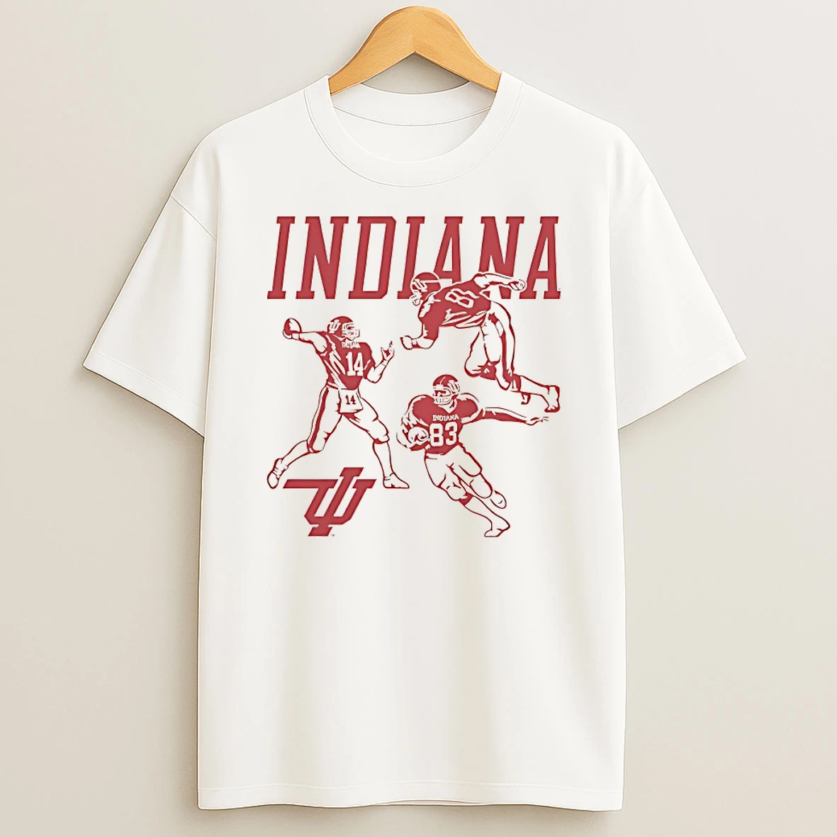 Indiana Football 1983 Flying Iu Logo Shirts