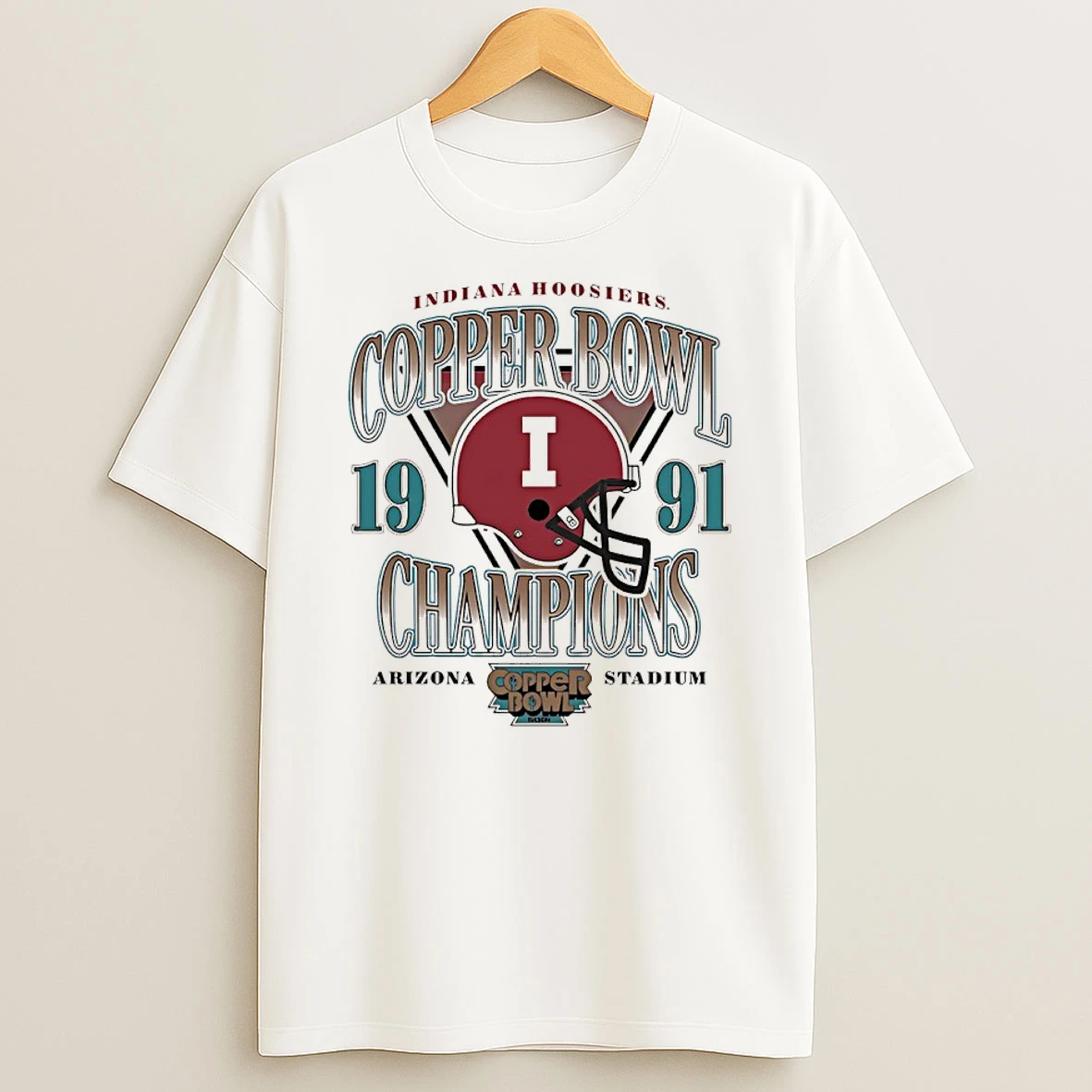 Indiana Hoosiers 1991 Copper Bowl Champions Arizona Stadium Shirts