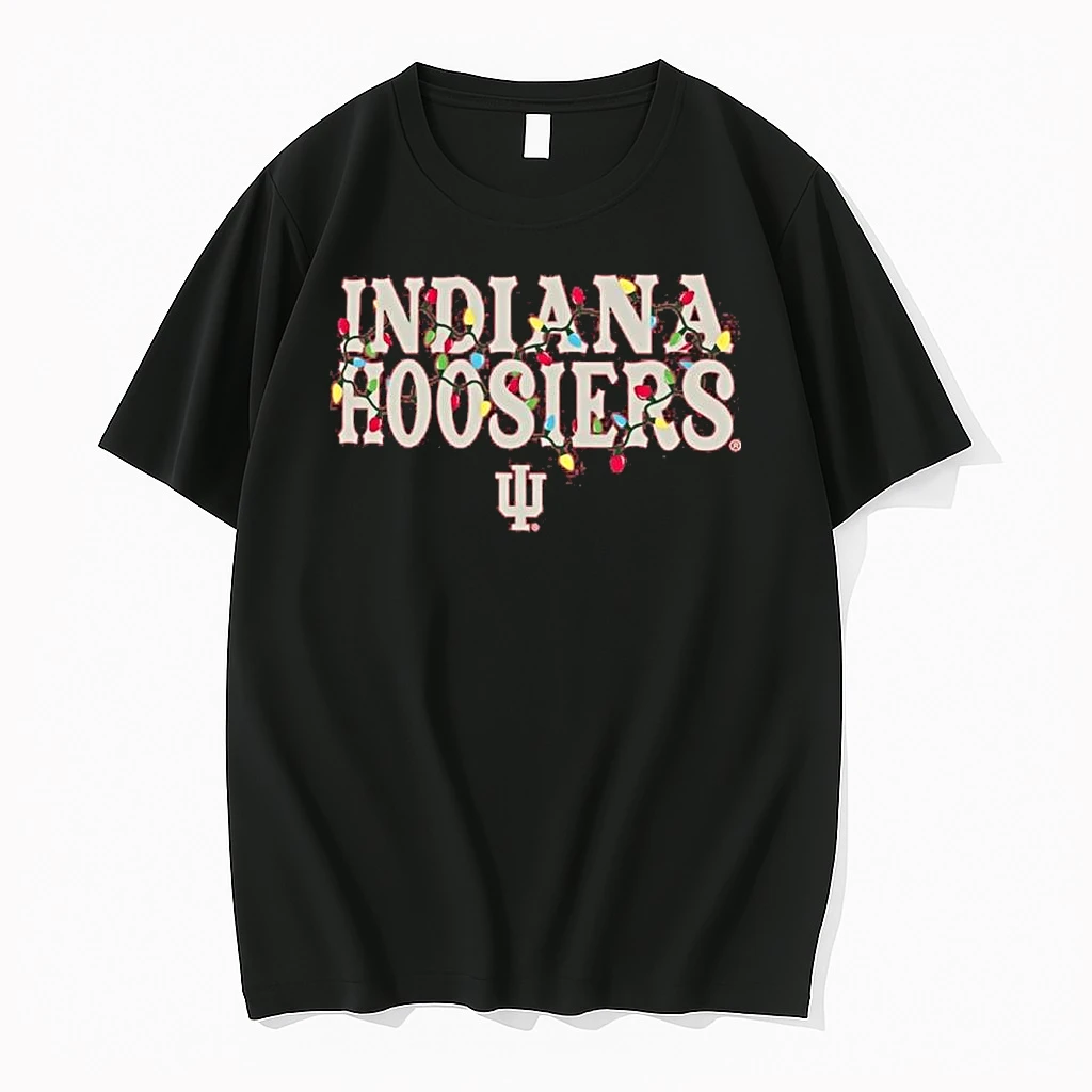 Indiana Hoosiers String Lights Christmas Shirts