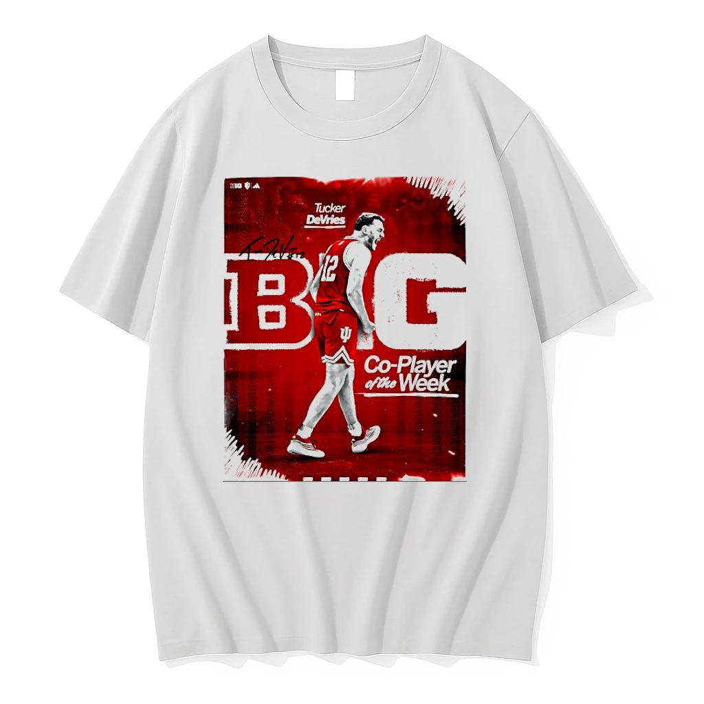 Indiana Hoosiers Tucker Devries B1g Co Player Of The Week Shirts