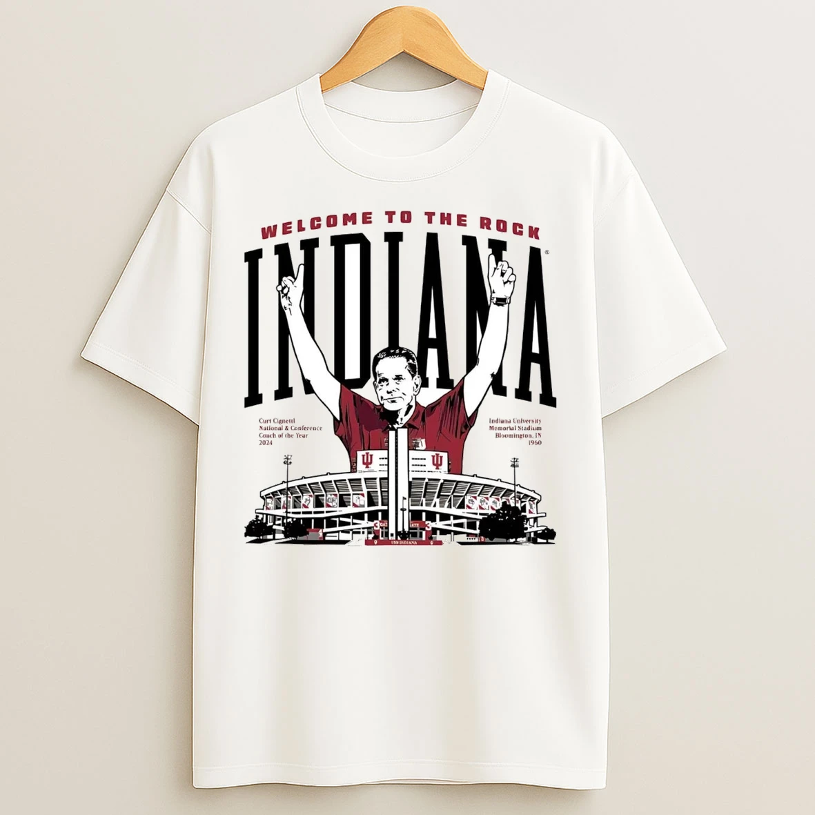 Indiana Hoosiers Coach Curt Cignetti Welcome To The Rock T Shirts