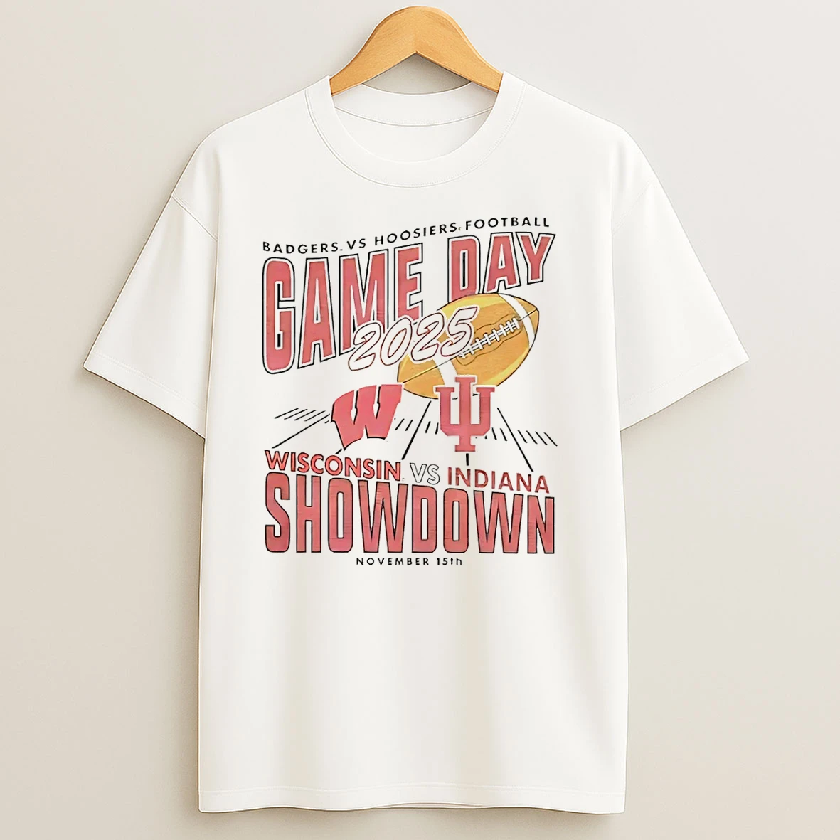 Indiana Hoosiers Vs Wisconsin Badgers 2025 Gameday Showdown T Shirts