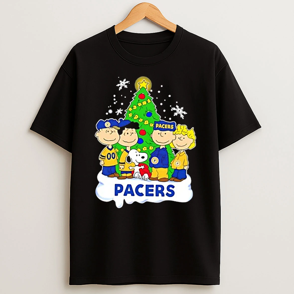 Indiana Pacers X Peanuts Snoopy And Friends Christmas Tree Shirts