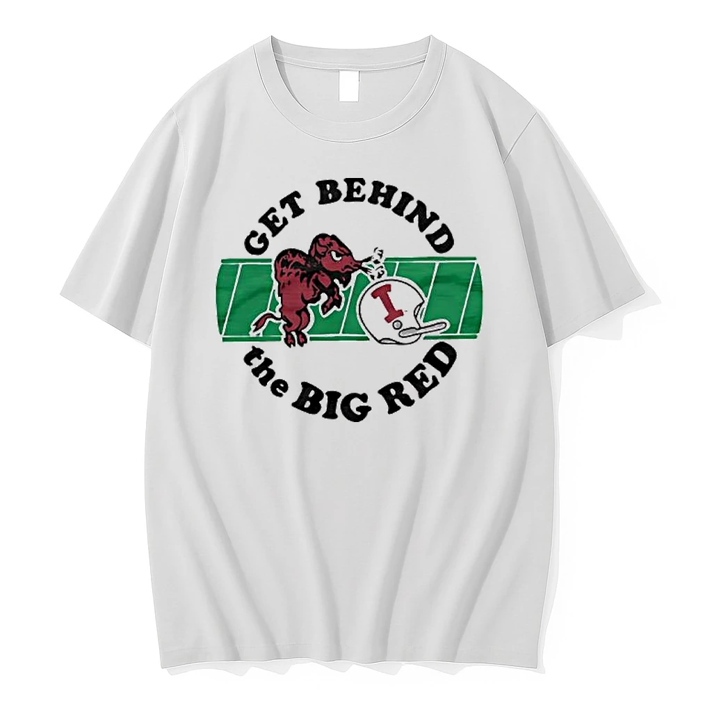 Indiana University Get Behind The Big Red Mascot Helmet Shirts