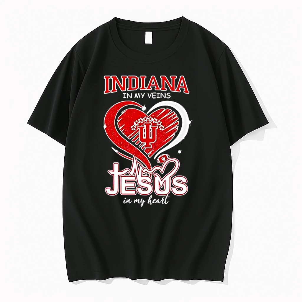 Indiana In My Veins Jesus Loves Me Limited Edition Shirts