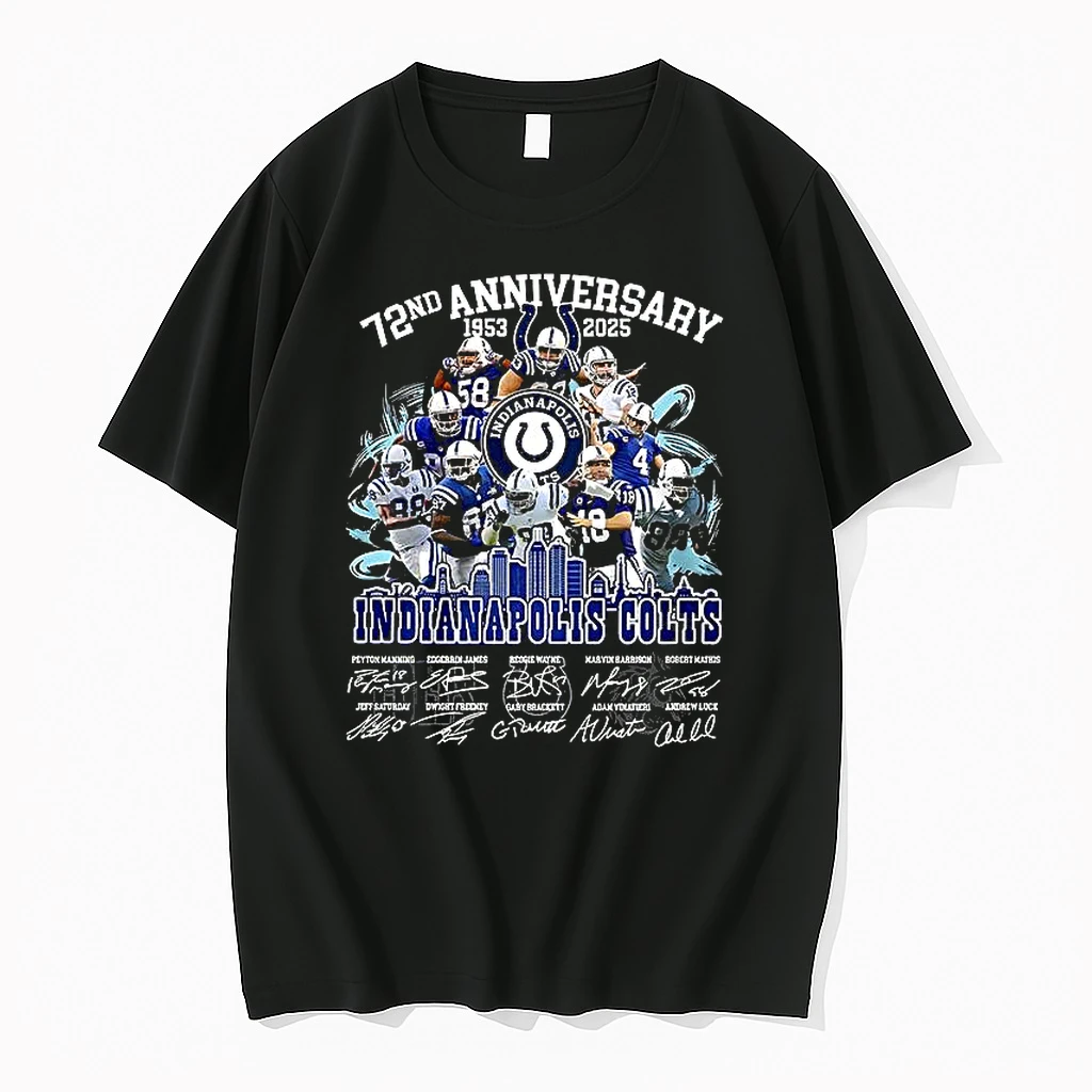 Indianapolis Colts 72nd Anniversary 1953 2025 Signature Shirts